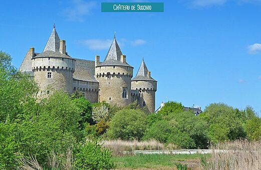 Schloss Suscinio, mittelalterliche Festung in der Nähe von Sarzeau, Morbihan.
