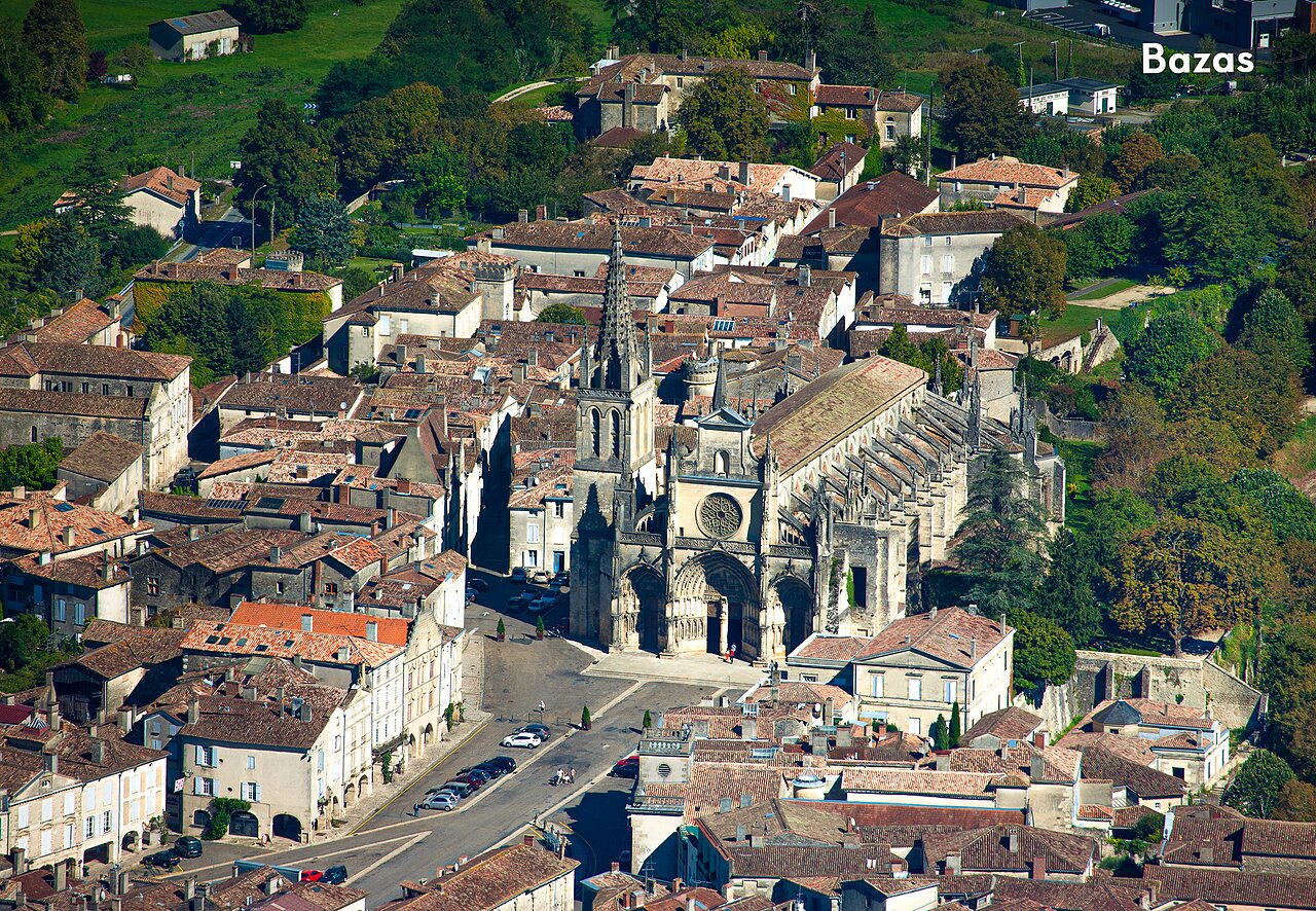 Saint-Jean-Baptiste Cathedral and historic Bazas town, a must-visit in Gironde.