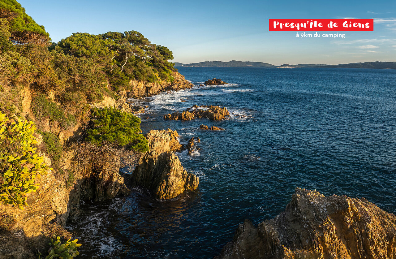 Halbinsel Giens, felsige Mittelmeerk�ste zu besuchen nahe Hy�res les Palmiers.