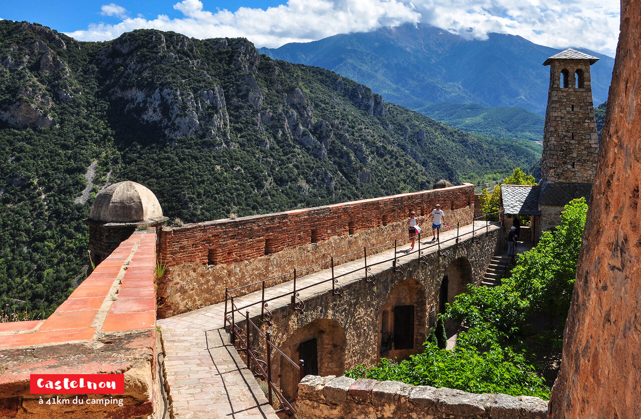Medieval village of Castelnou, historic site to visit near Argel�s-sur-Mer.