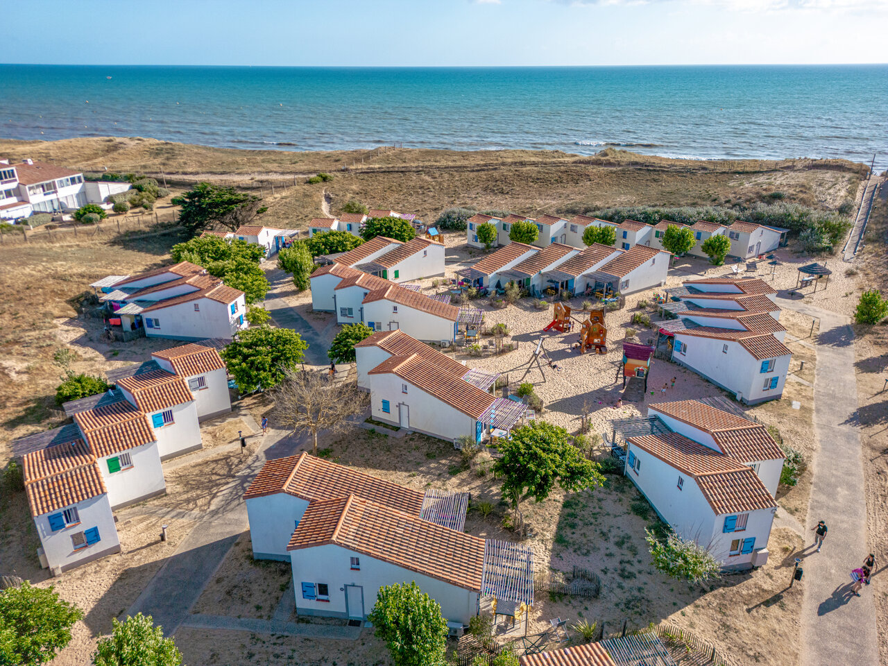 Mobilheime und Strand Campingplatz CLICOCHIC Petit Bec in St Hilaire de Riez.
