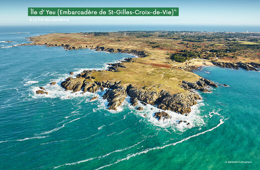 �le d'Yeu, wilde K�ste und felsige Klippen nahe St-Gilles-Croix-de-Vie.