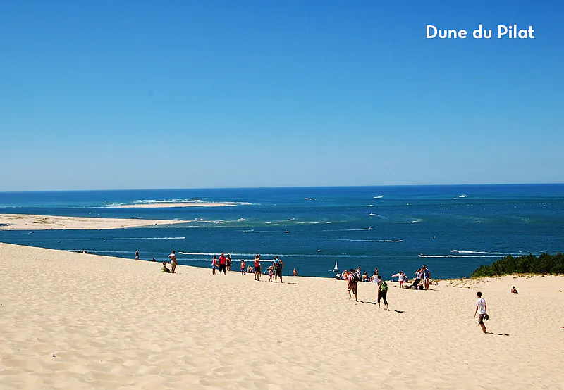Dune du Pilat, exceptional natural site to visit near Cazaux, Gironde.