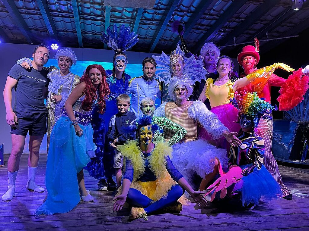 Festliche Animation und K�nstler auf dem Campingplatz CAPFUN Pin�da in CAZAUX (33).