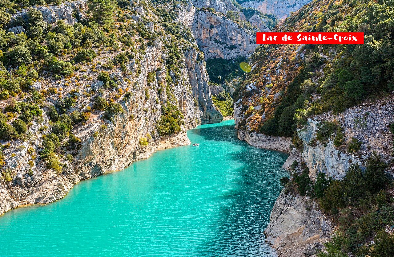 Lac de Sainte-Croix und Verdon-Schlucht, wundersch�ner Ort in der Provence zu besuchen.