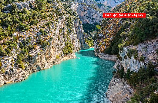 Gorges du Verdon und Lac de Sainte-Croix, außergewöhnliche Naturstätte in der Nähe von Pertuis.