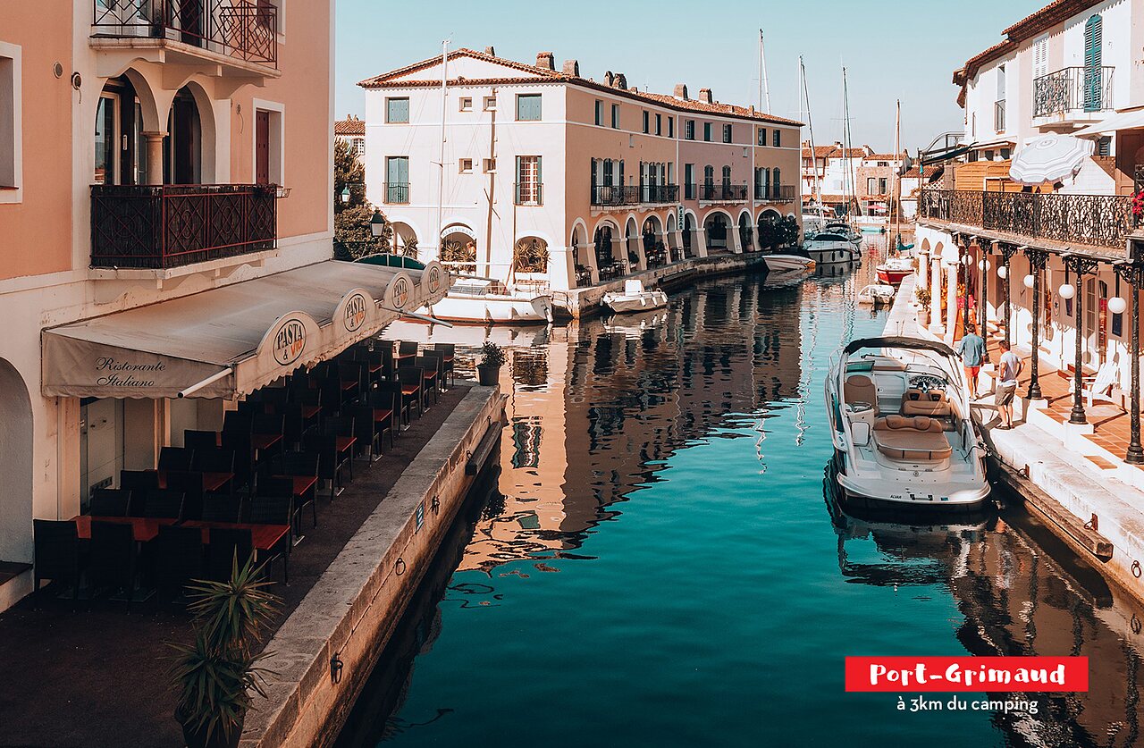 Port-Grimaud, das provenzalische Venedig, mit Kan�len und Booten, zu besuchen.