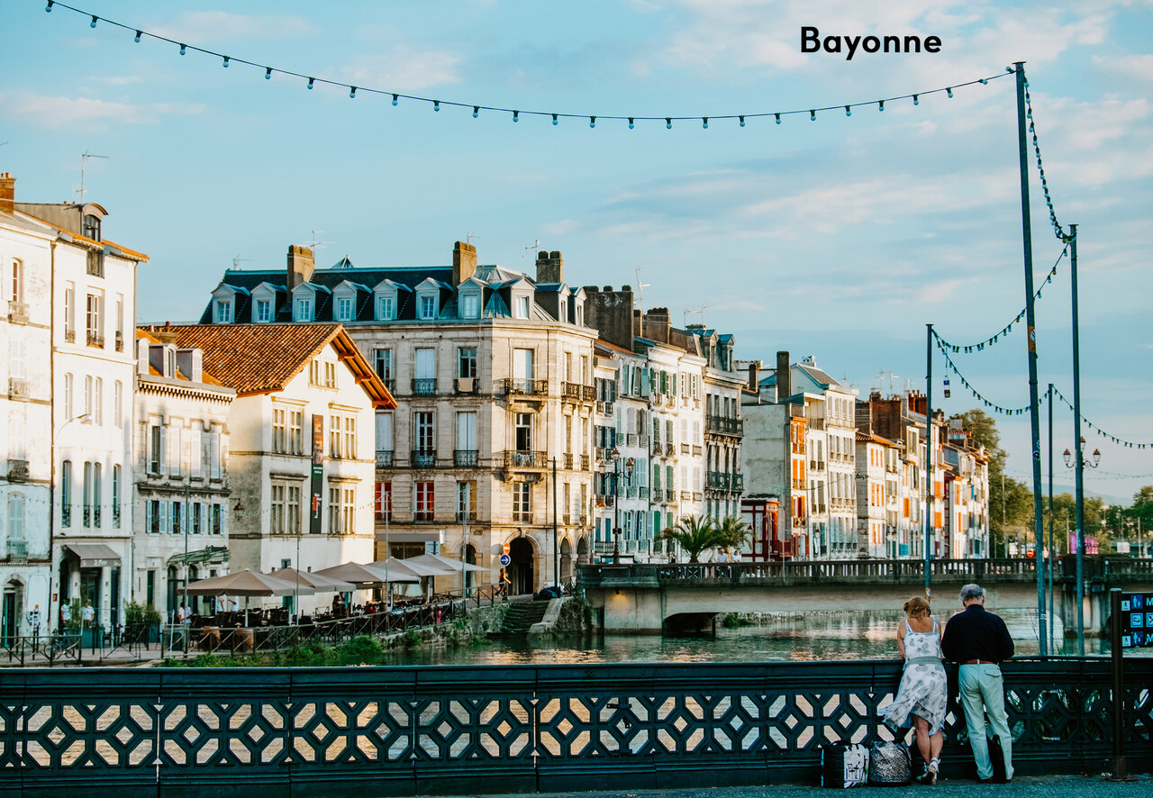Historic district of Bayonne, city to visit near the campsite in Pyr�n�es-Atlantiques.