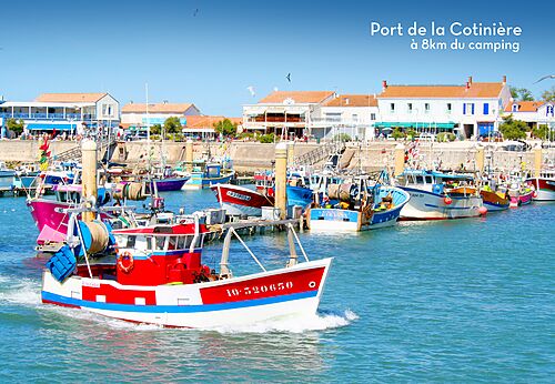 Farbenfroher Fischerhafen von La Cotinière, ein Ausflugsziel auf der Insel Oléron.