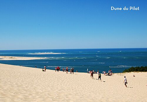 Dune du Pilat, ikonische Naturstätte nahe Arcachon in der Gironde.