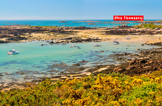 �les Chausey, rotsachtig archipel, turquoise water, een plek om te bezoeken in Normandi�.