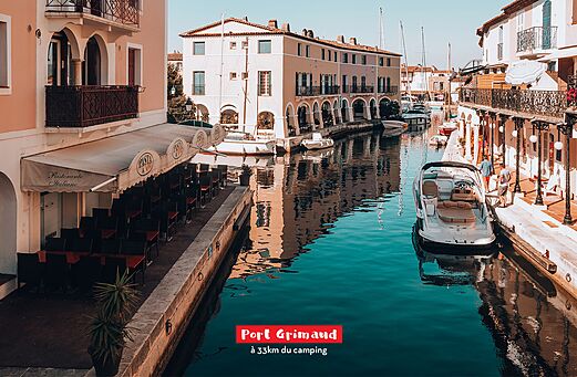 Reizvolles Lagunendorf Port Grimaud, seine Kan�le und Boote, nahe Fr�jus.