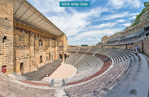 Antikes Theater von Orange, historisches Denkmal in Provence-Alpes-C�te d'Azur zu besuchen.