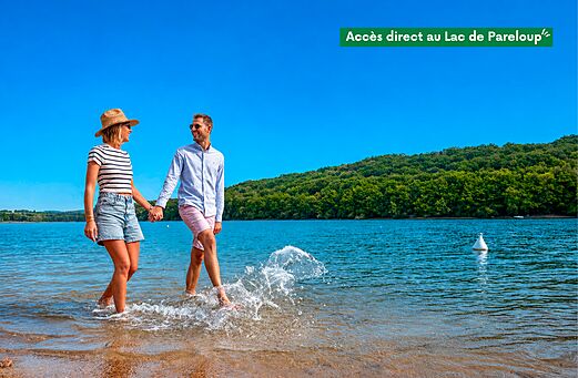 Lac Pareloup au camping CLICOCHIC Soleil Levant � Canet-de-Salars.