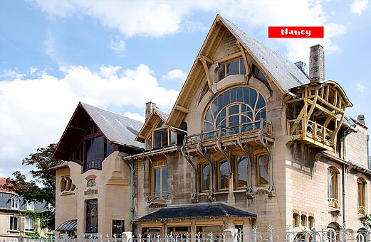 Wundersch�nes Jugendstilgeb�ude in Nancy, eine Stadt zu besichtigen in Lothringen.
