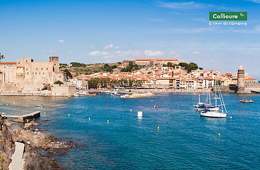 Collioure, charmante Küstenstadt mit Königsschloss und mediterranem Hafen.