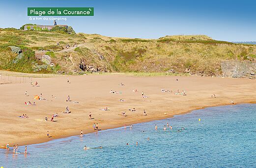 Plage de la Courance, schöner Sandstrand in der Nähe von Pornichet (44).