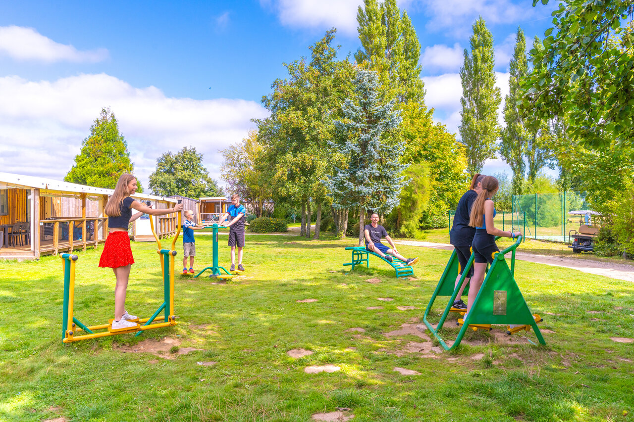 Fitness at CAPFUN Val d'Authie campsite in Villers sur Authie (80).