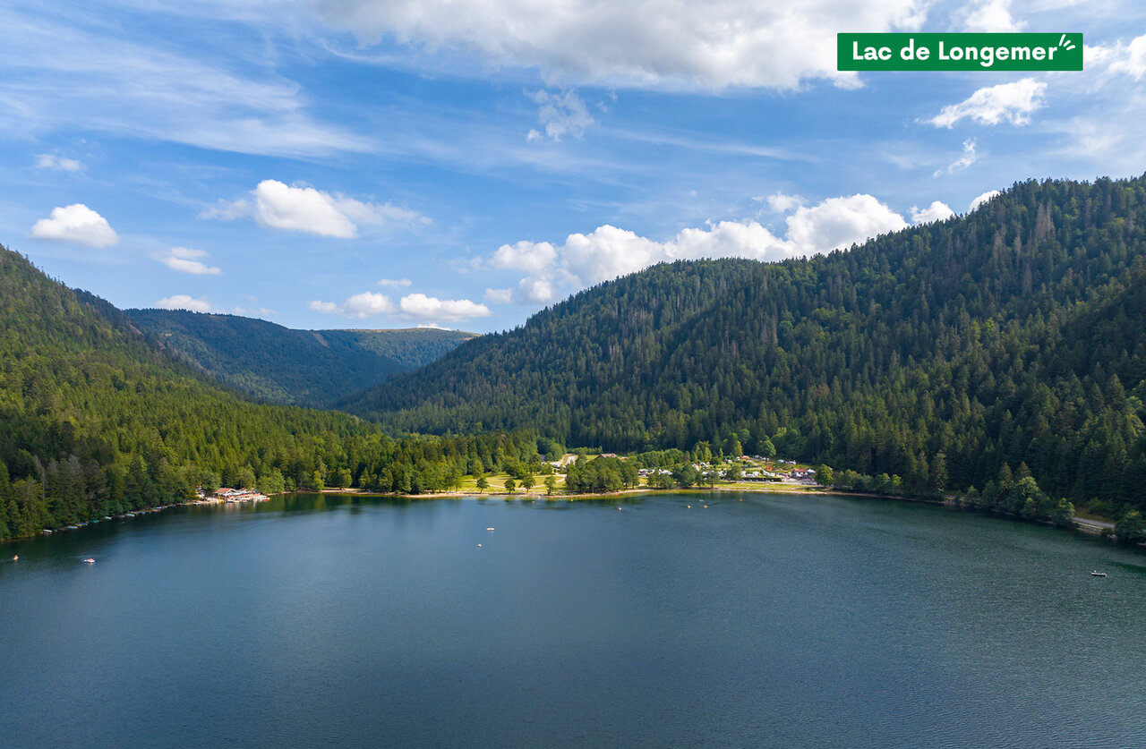 Lac de Longemer, site naturel magnifique pour activit�s nautiques dans les Vosges.