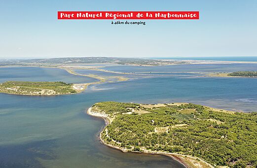 Regionaler Naturpark Narbonnaise, Lagunen- und Küstenlandschaften nahe Narbonne.