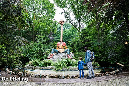 Fairytale statue at Efteling, theme park in Kaatsheuvel, Brabant.